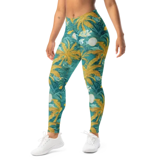 Golden Lagoon on a Leggings