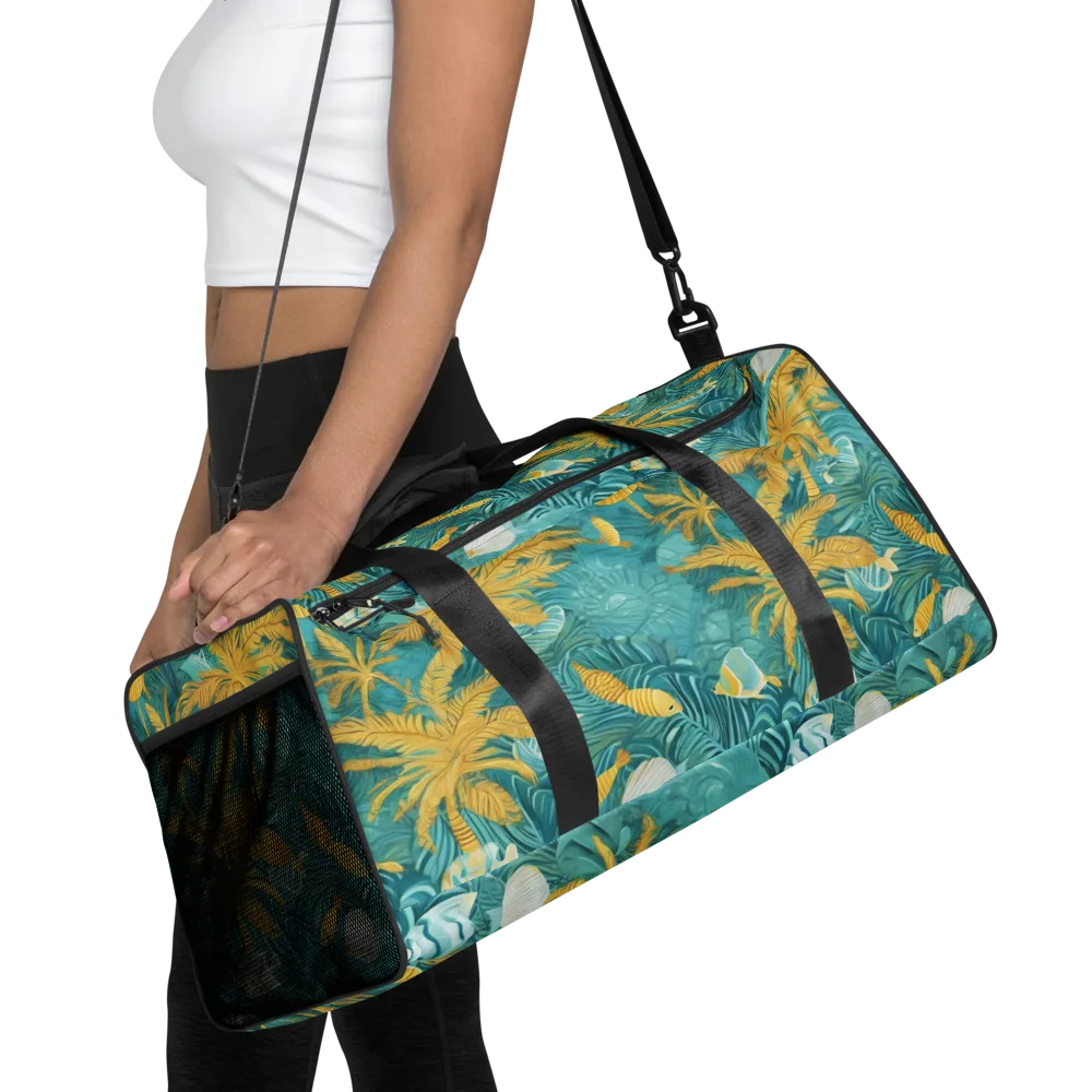 Golden Lagoon on Duffle Bag — Front