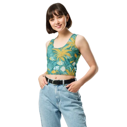 Golden Lagoon on a Crop Top