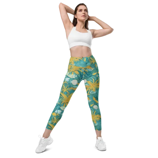 Golden Lagoon on a Leggings with Pockets
