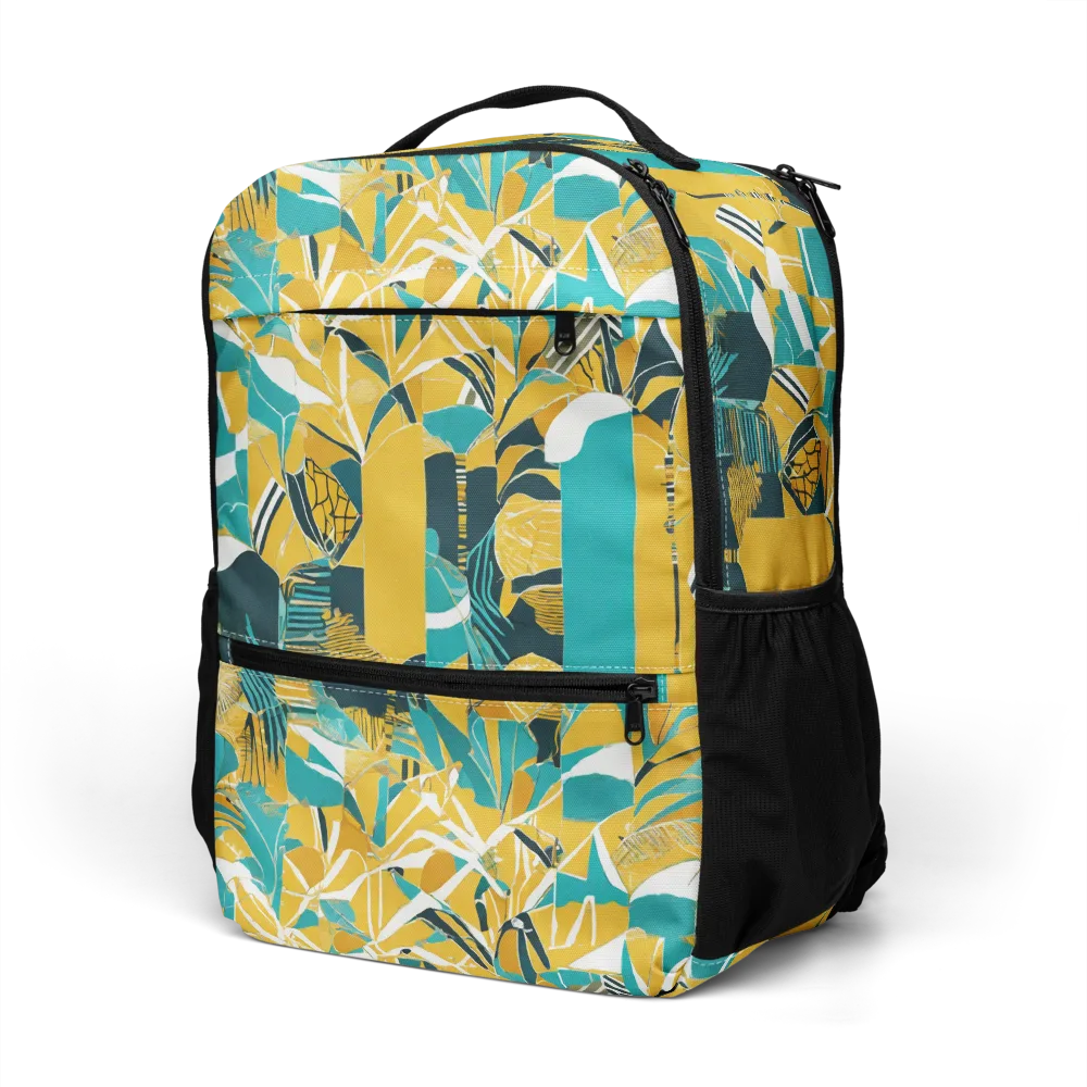Tropic Geometry on Utility Backpack — Left Front