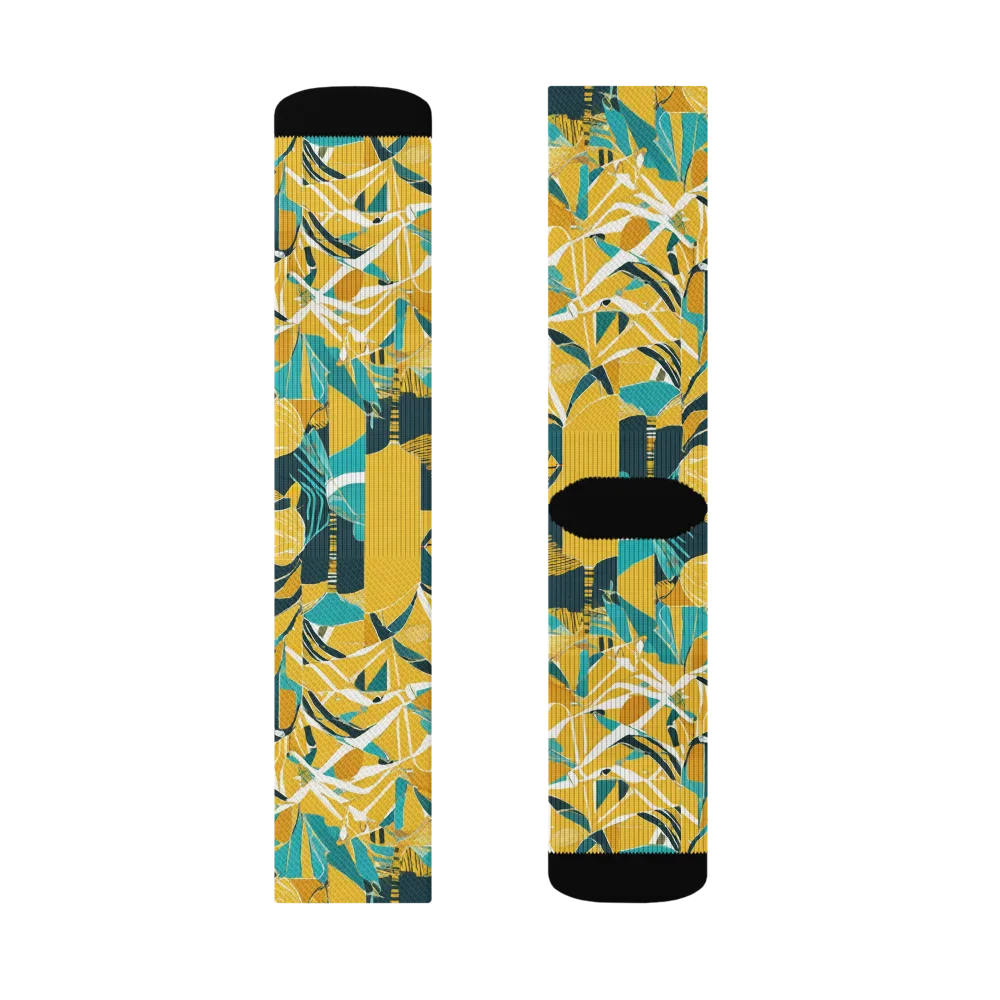 Tropic Geometry on Socks — Left Sock