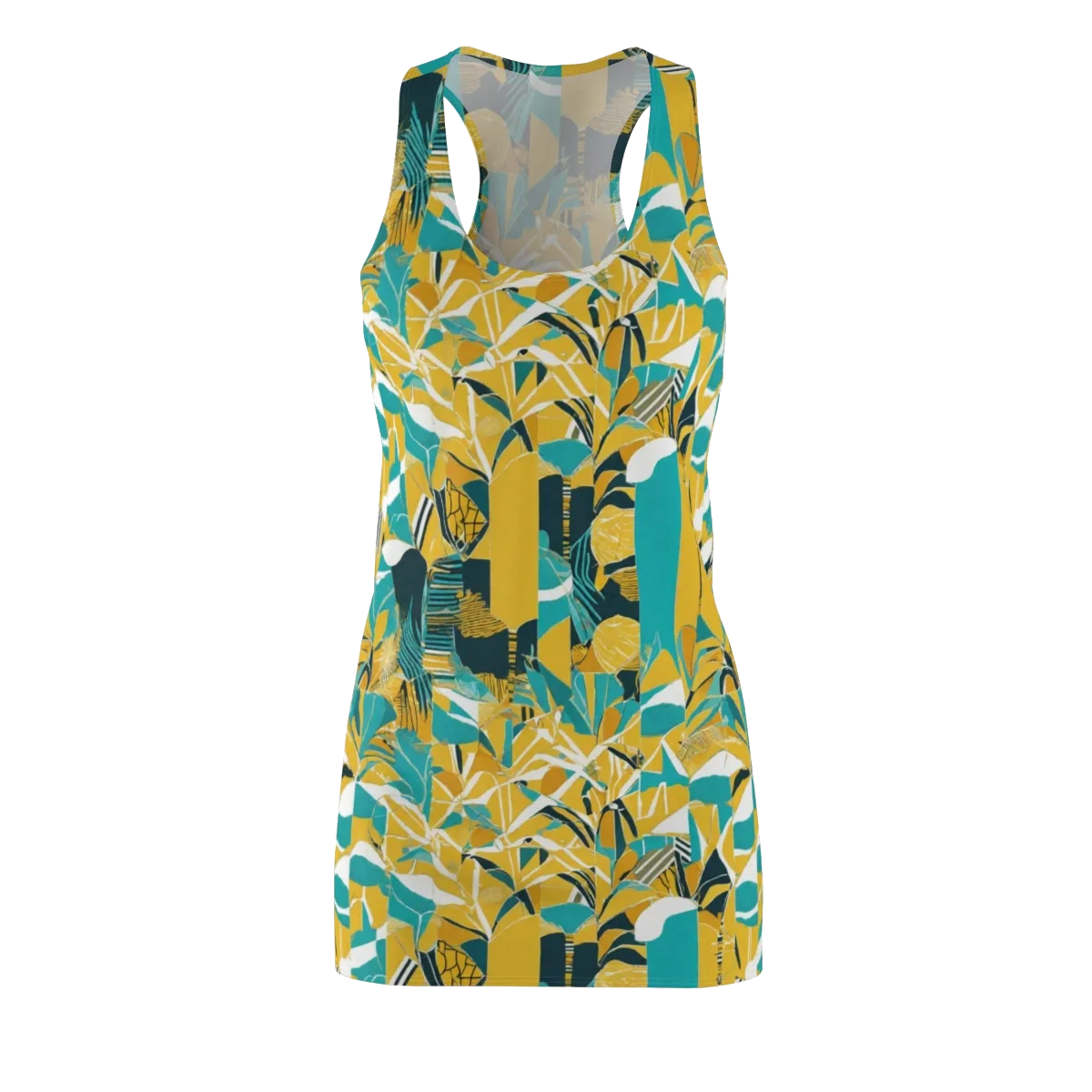 Tropic Geometry on Racerback Dress — Front