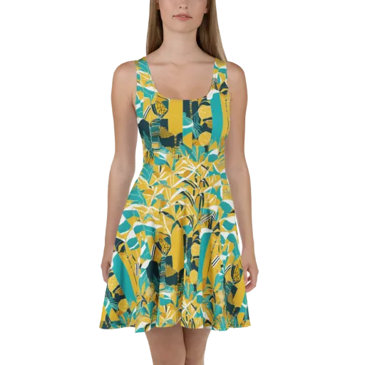 Tropic Geometry on a Skater Dress