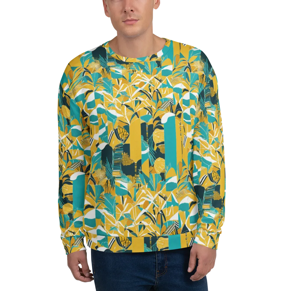 Tropic Geometry on Sweatshirt — Front