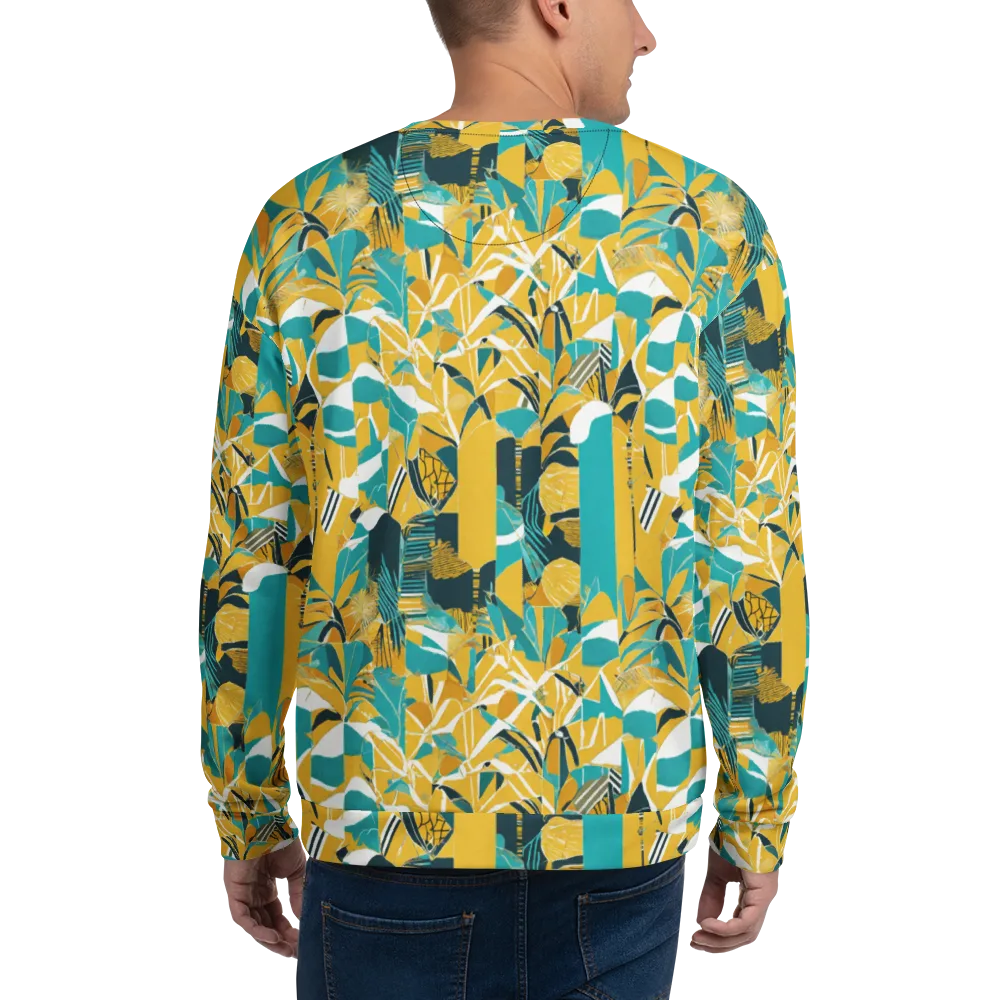Tropic Geometry on Sweatshirt — Back