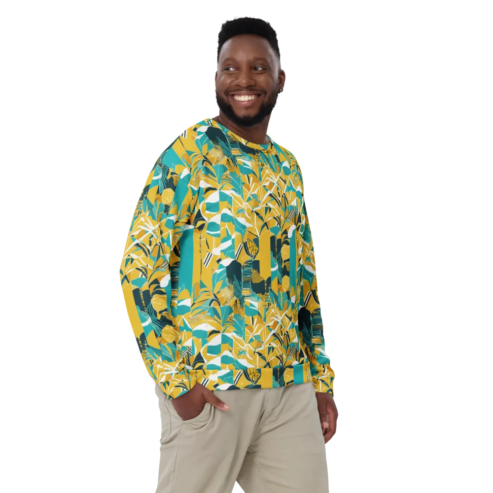 Tropic Geometry on Sweatshirt — Front