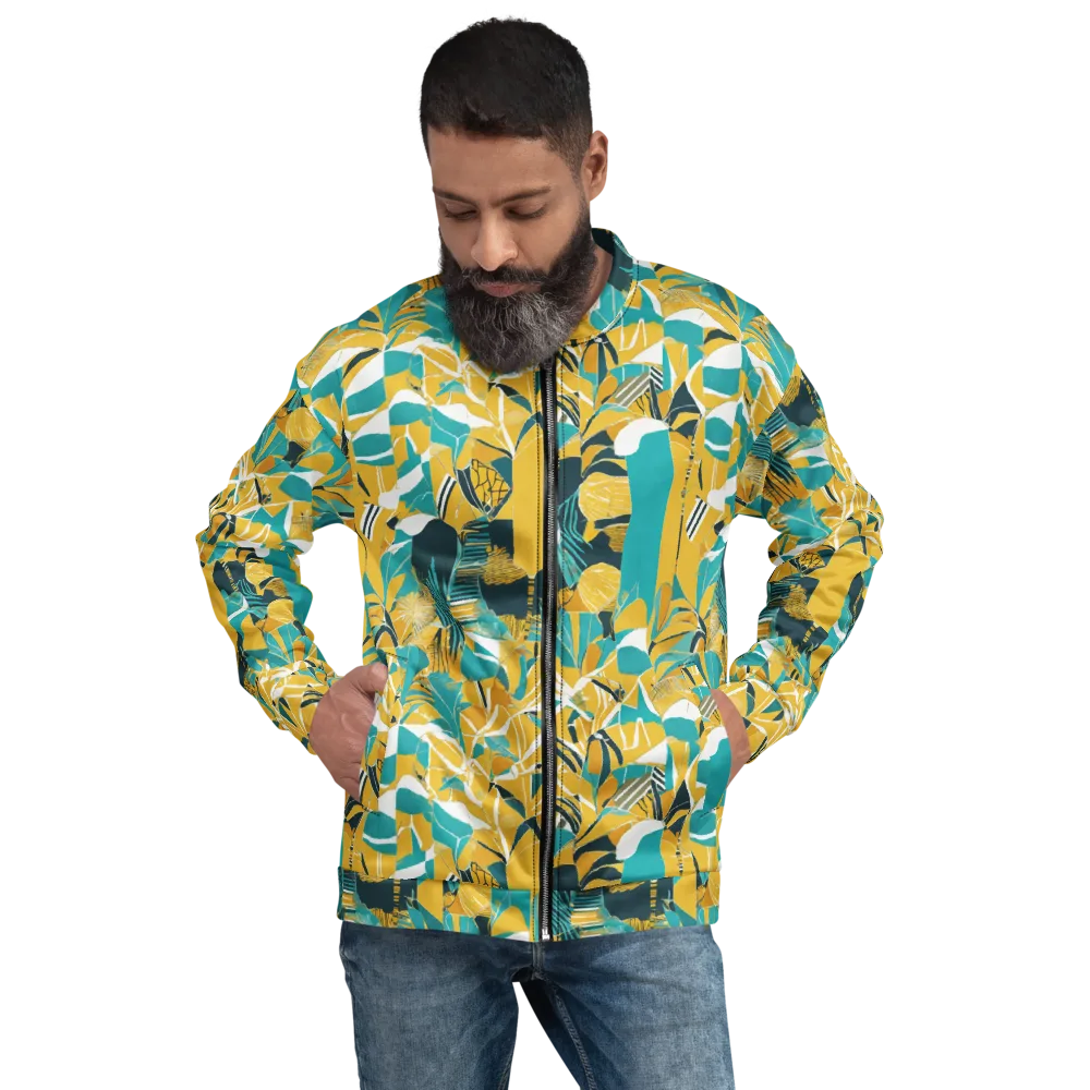 Tropic Geometry on Bomber Jacket — Front