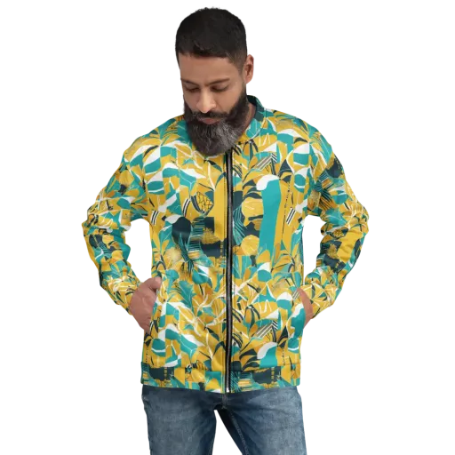 Tropic Geometry on a Bomber Jacket