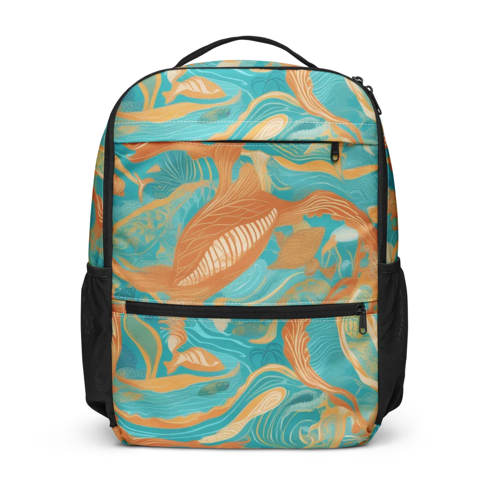 Tidal Menagerie on Utility Backpack — Front