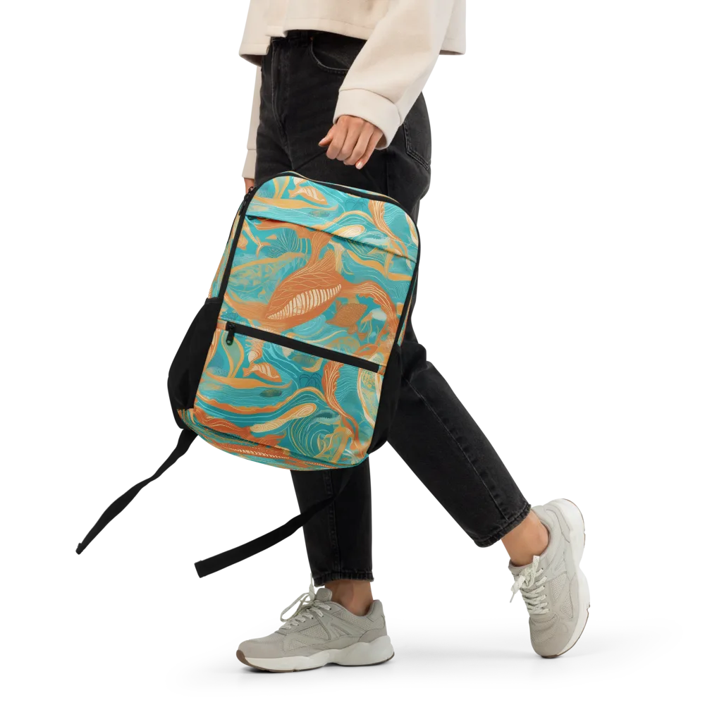 Tidal Menagerie on Utility Backpack — Front