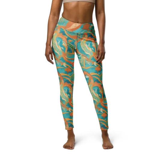 Tidal Menagerie on a Yoga Leggings