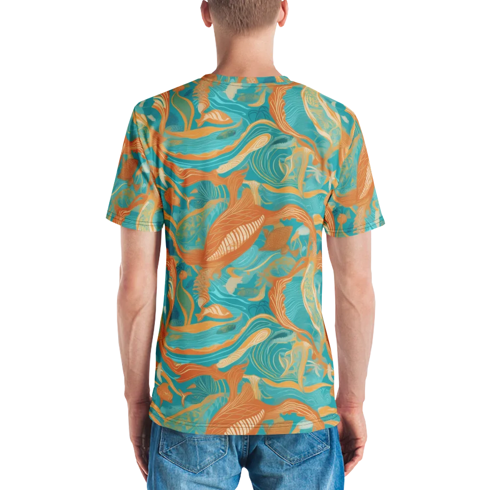 Tidal Menagerie on Men's Crew Neck T-Shirt — Back