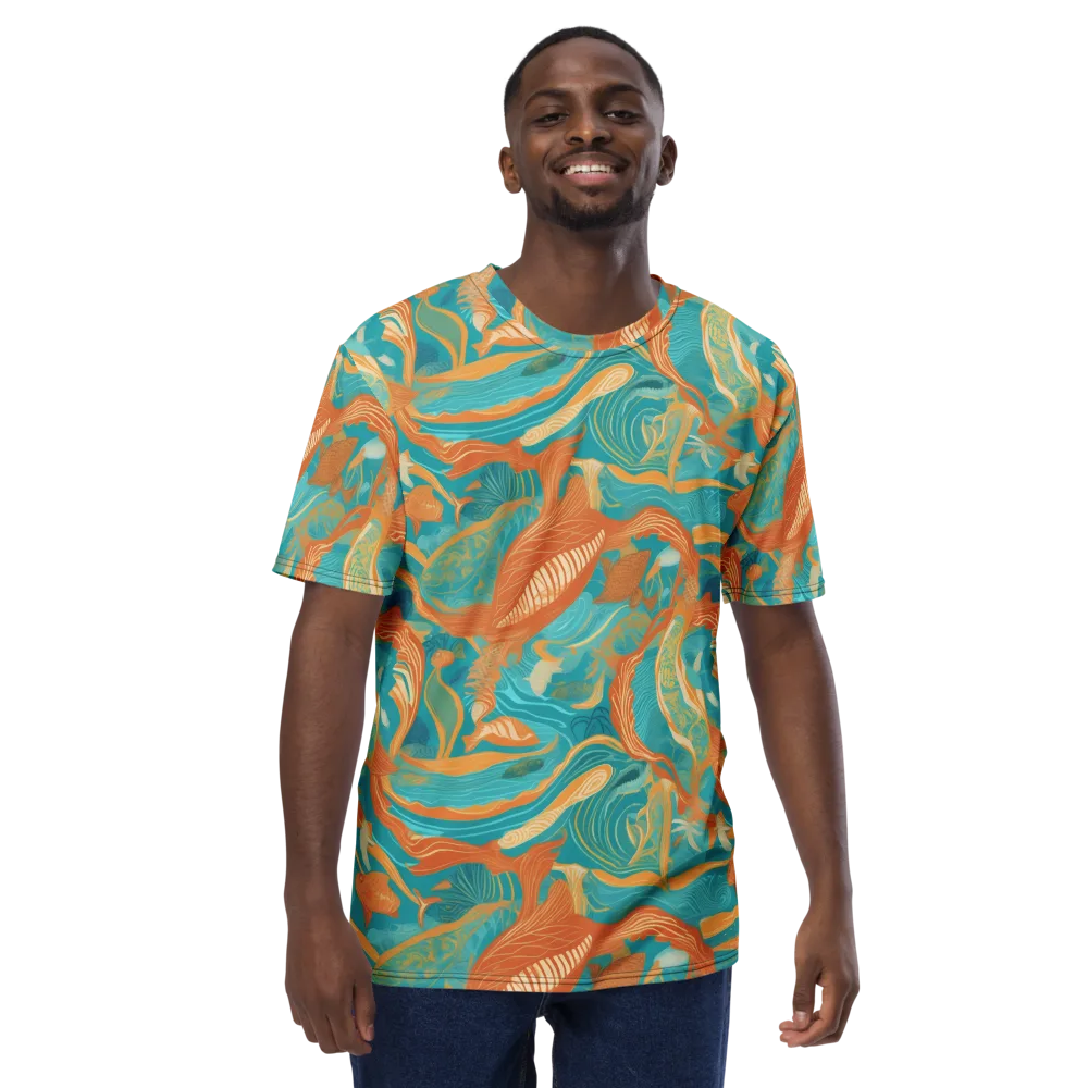 Tidal Menagerie on Men's Crew Neck T-Shirt — Front