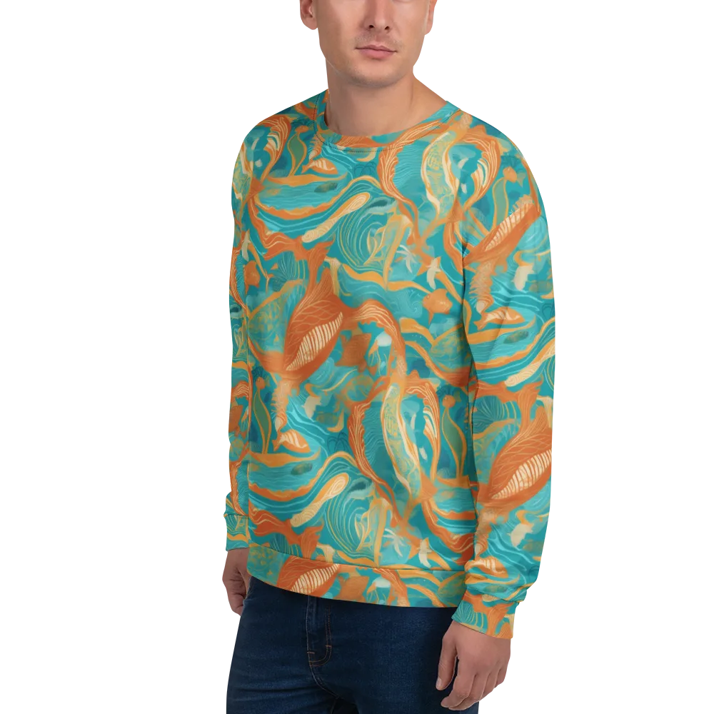 Tidal Menagerie on Sweatshirt — Left Front