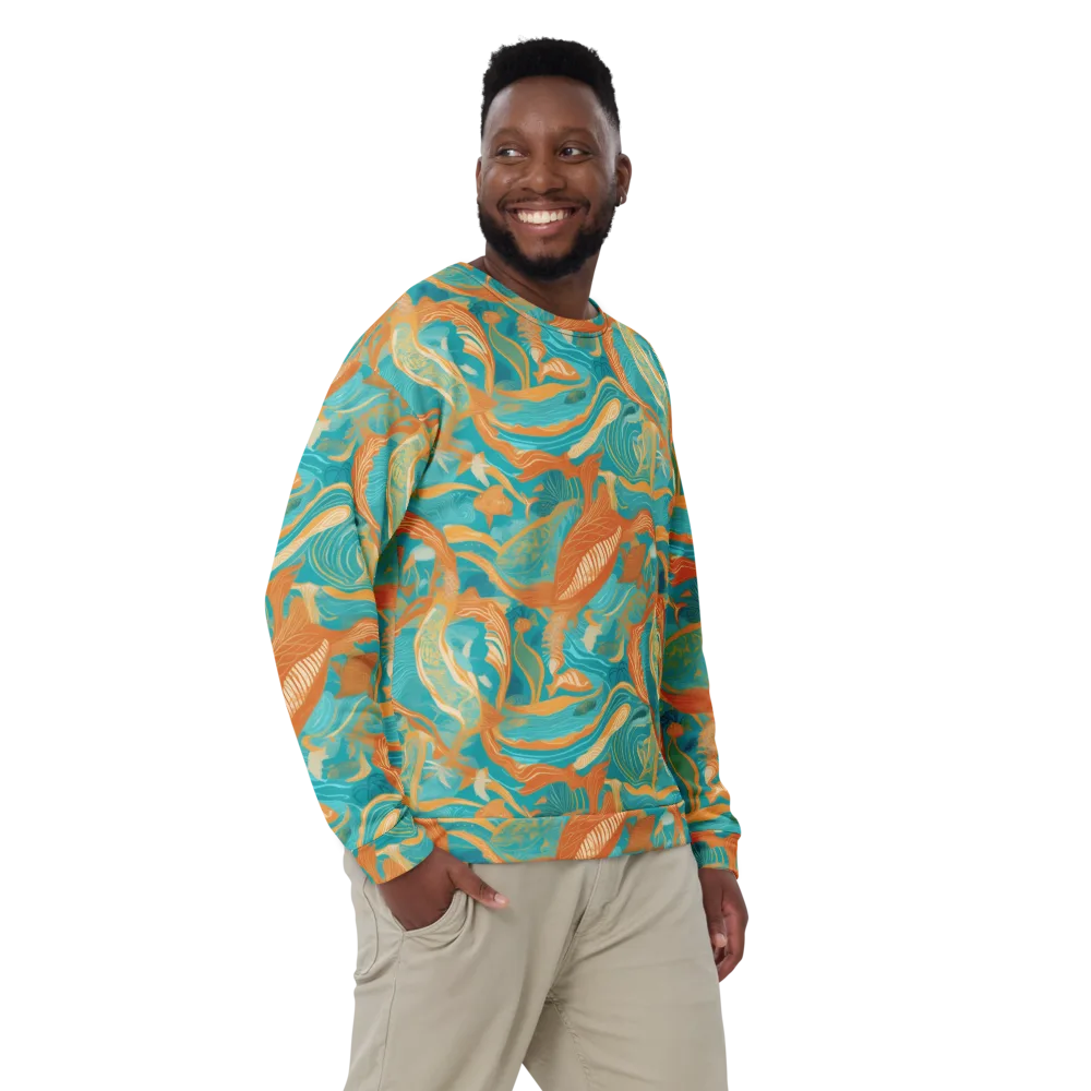Tidal Menagerie on Sweatshirt — Front