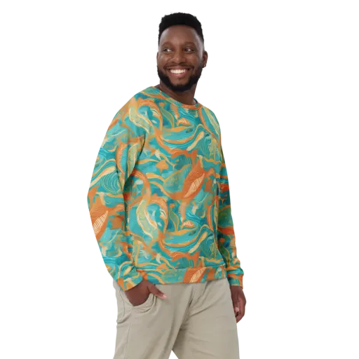 Tidal Menagerie on a Sweatshirt