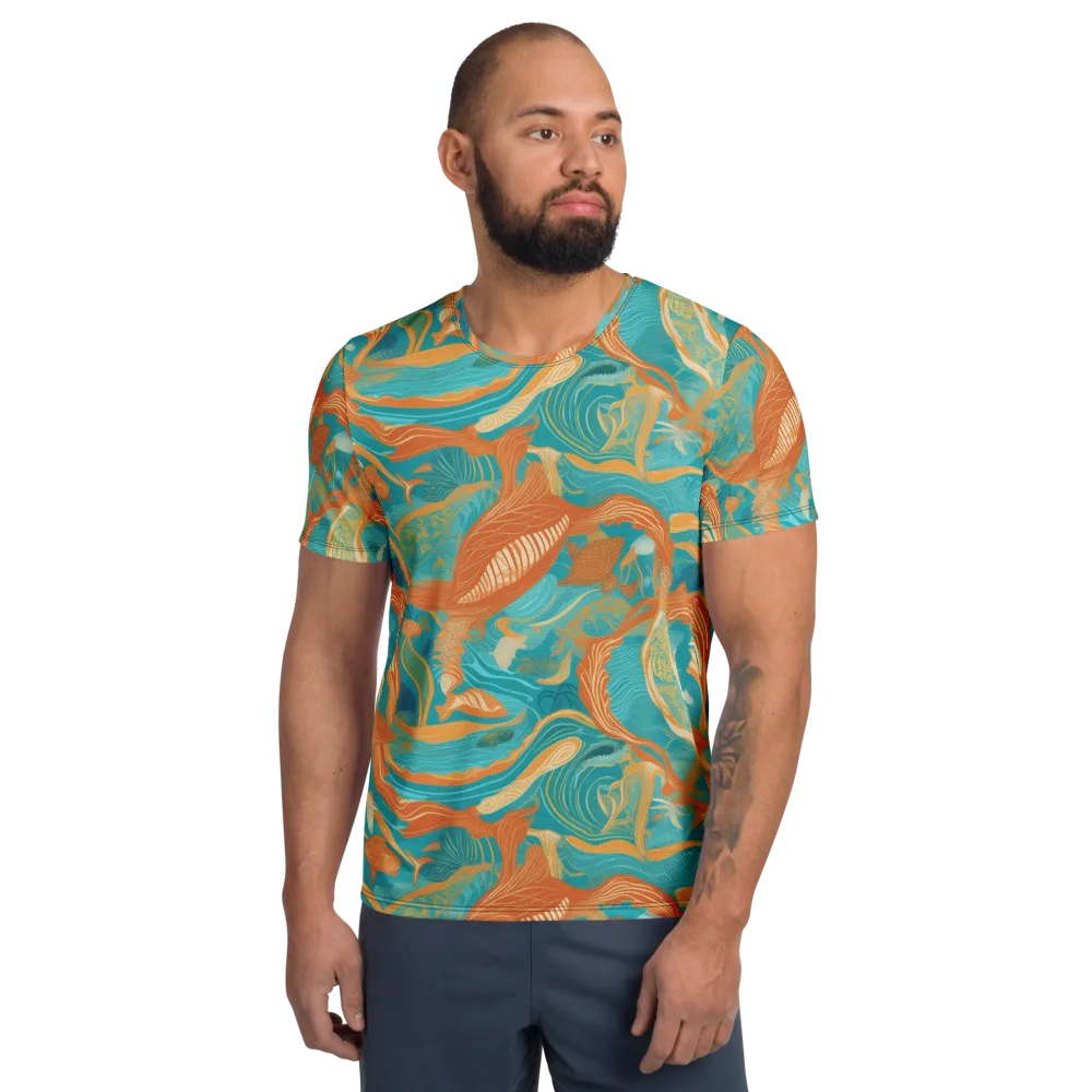Tidal Menagerie on Men's Athletic T-Shirt — Front