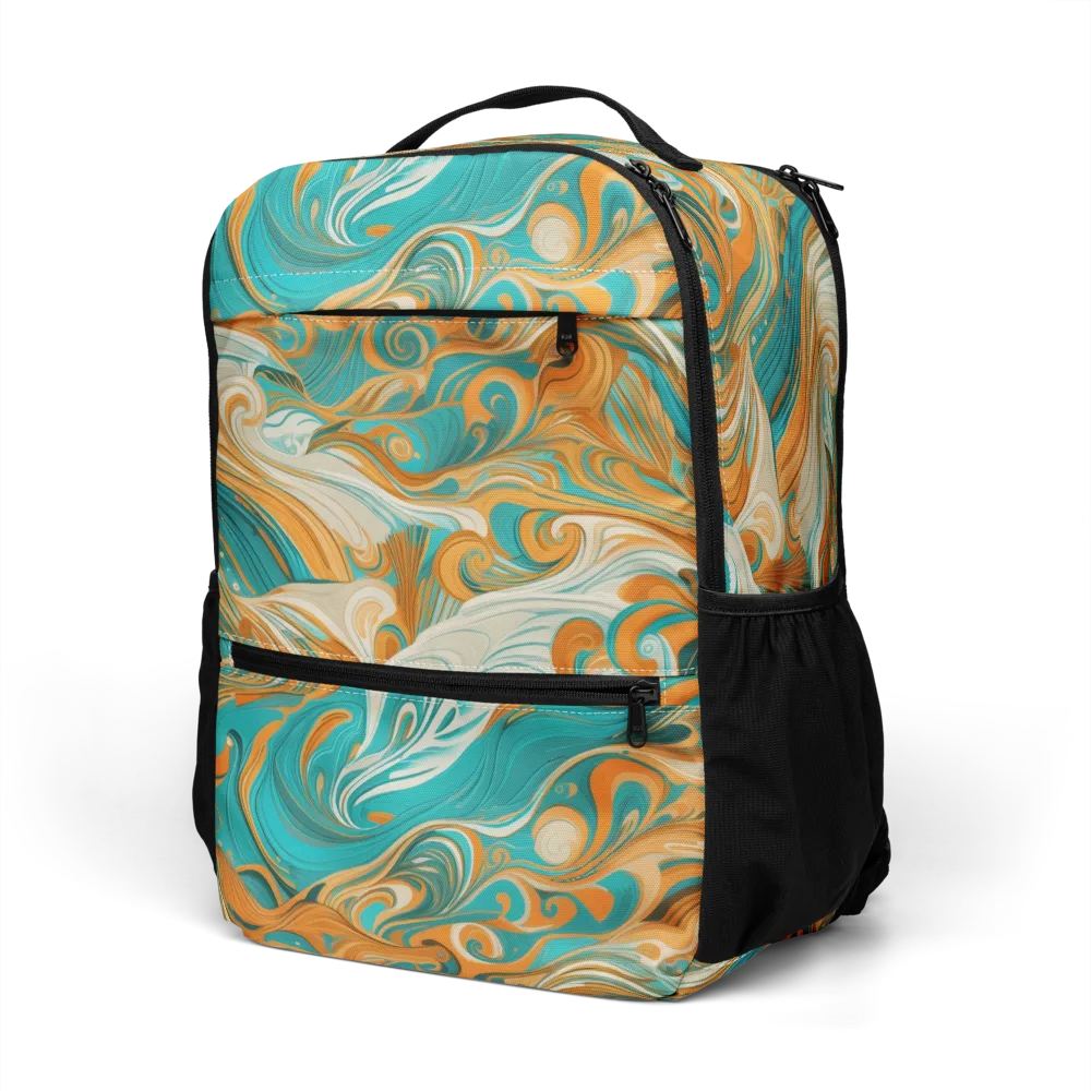 Marigold Maelstrom on Utility Backpack — Left Front