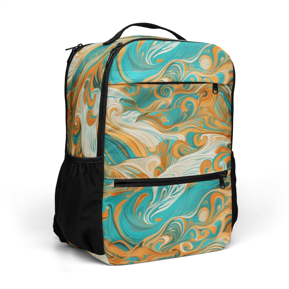 Marigold Maelstrom on Utility Backpack — Right Front