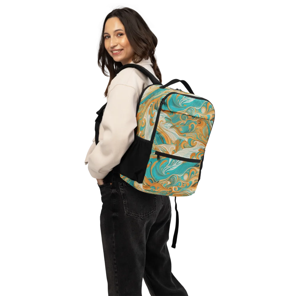 Marigold Maelstrom on Utility Backpack — Back