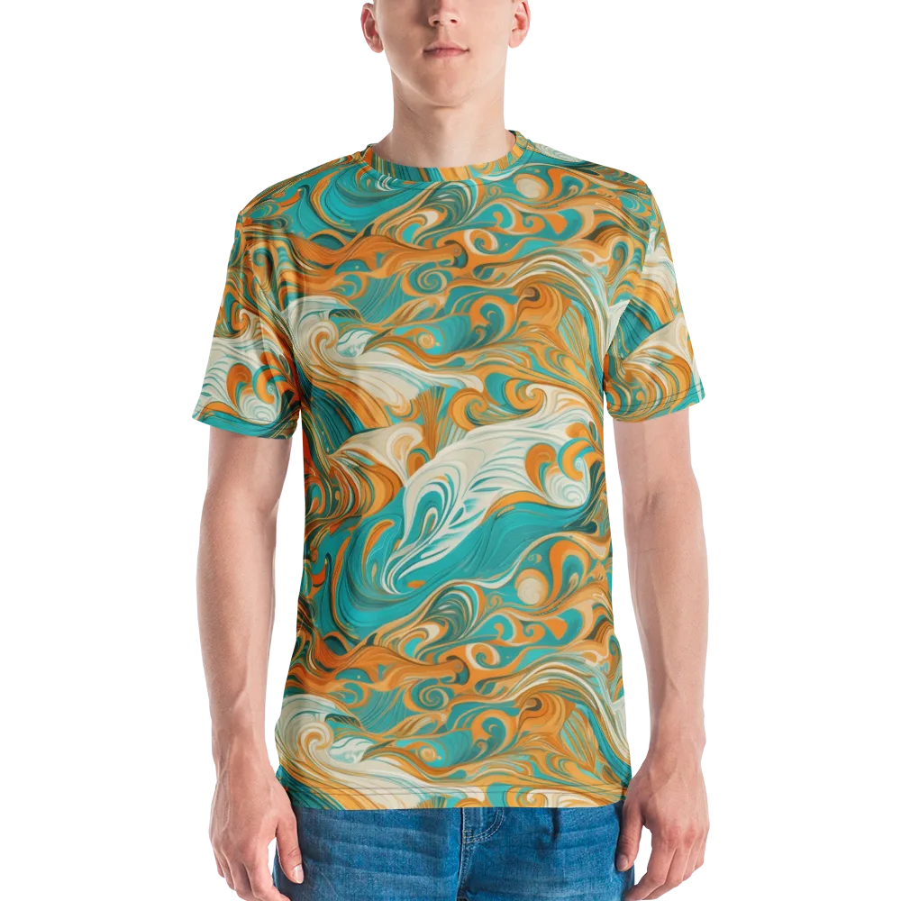 Marigold Maelstrom on Men's Crew Neck T-Shirt — Front