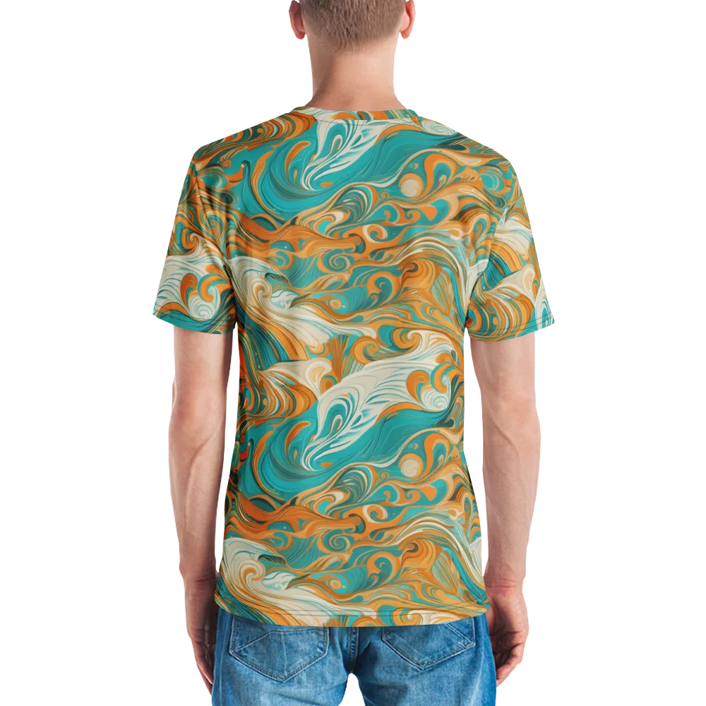 Marigold Maelstrom on Men's Crew Neck T-Shirt — Back