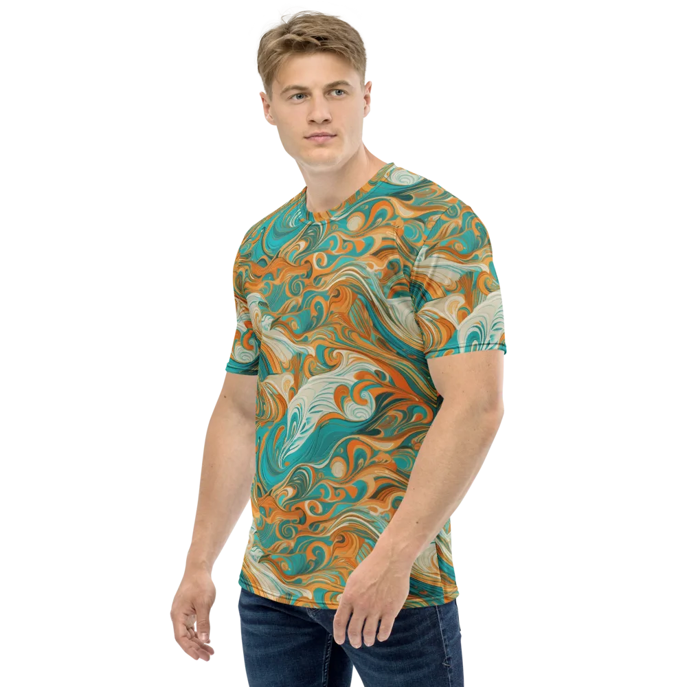 Marigold Maelstrom on Men's Crew Neck T-Shirt — Left