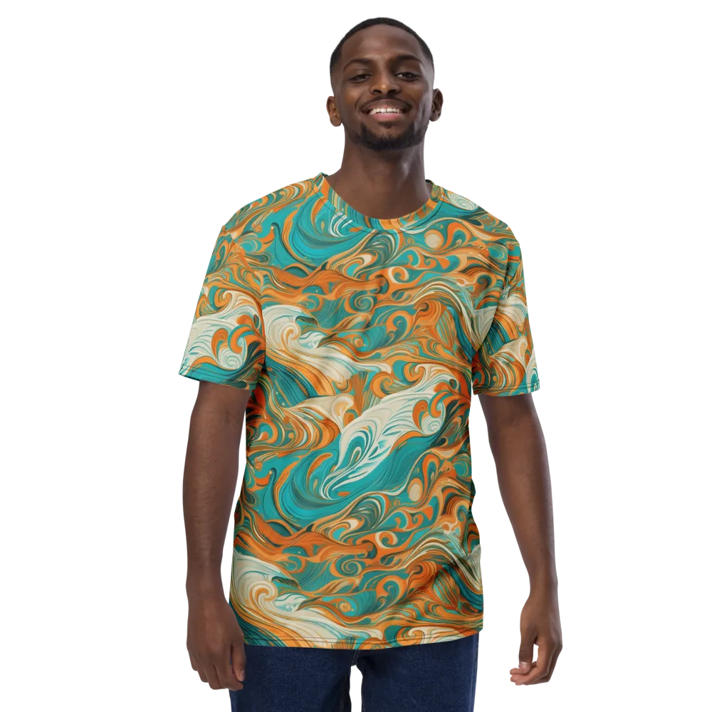 Marigold Maelstrom on Men's Crew Neck T-Shirt — Front