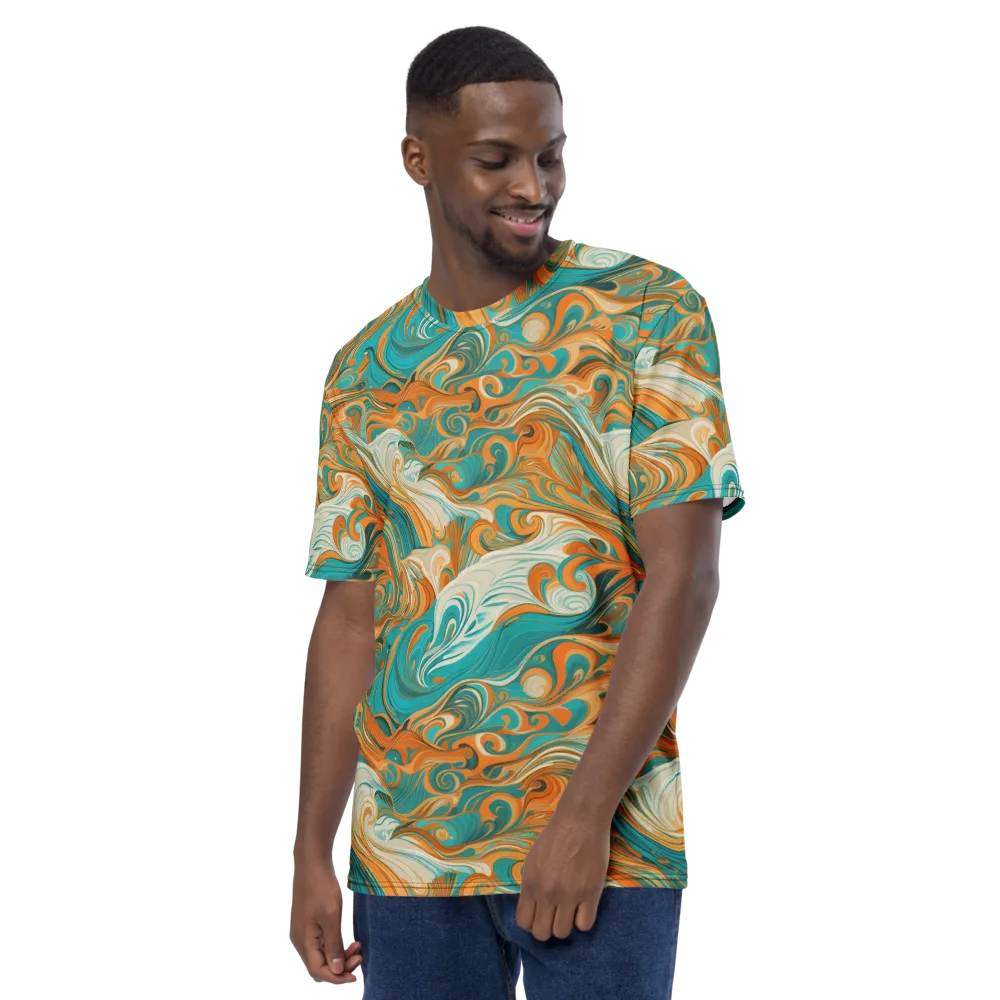 Marigold Maelstrom on Men's Crew Neck T-Shirt — Left