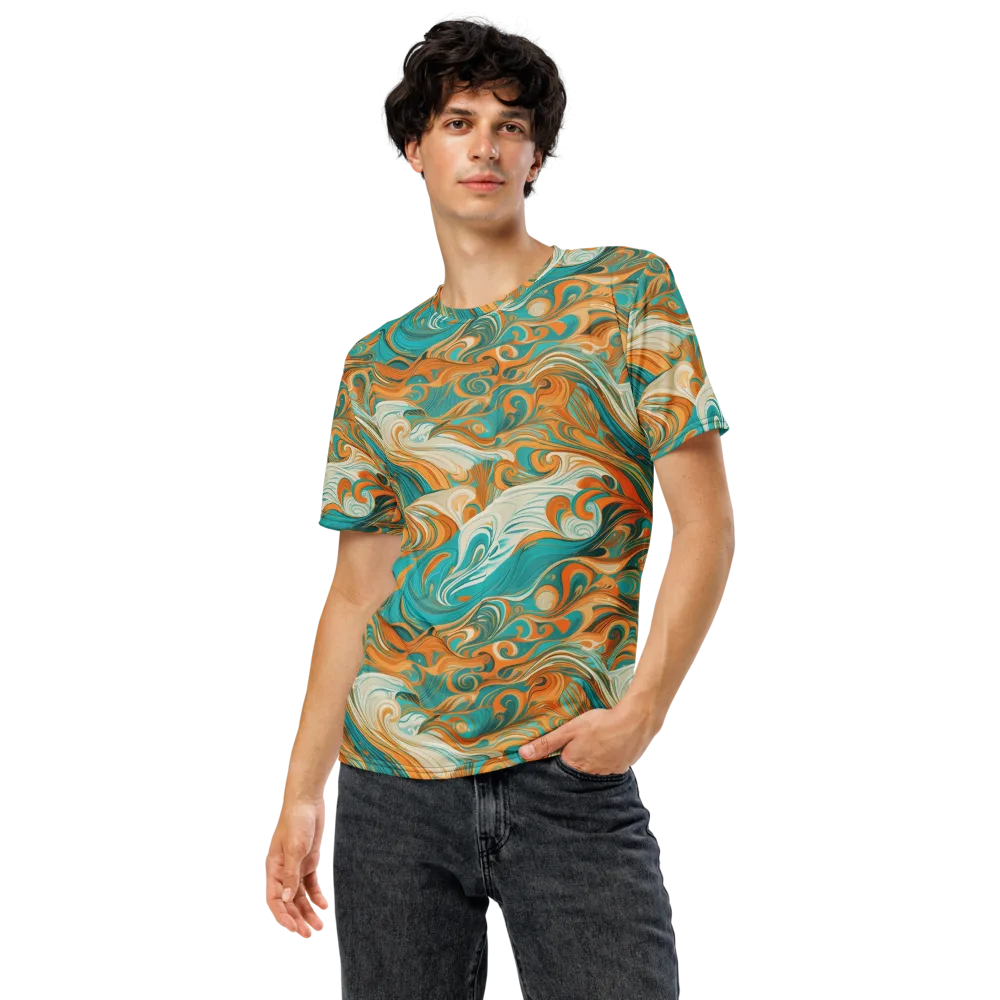 Marigold Maelstrom on Men's Crew Neck T-Shirt — Front