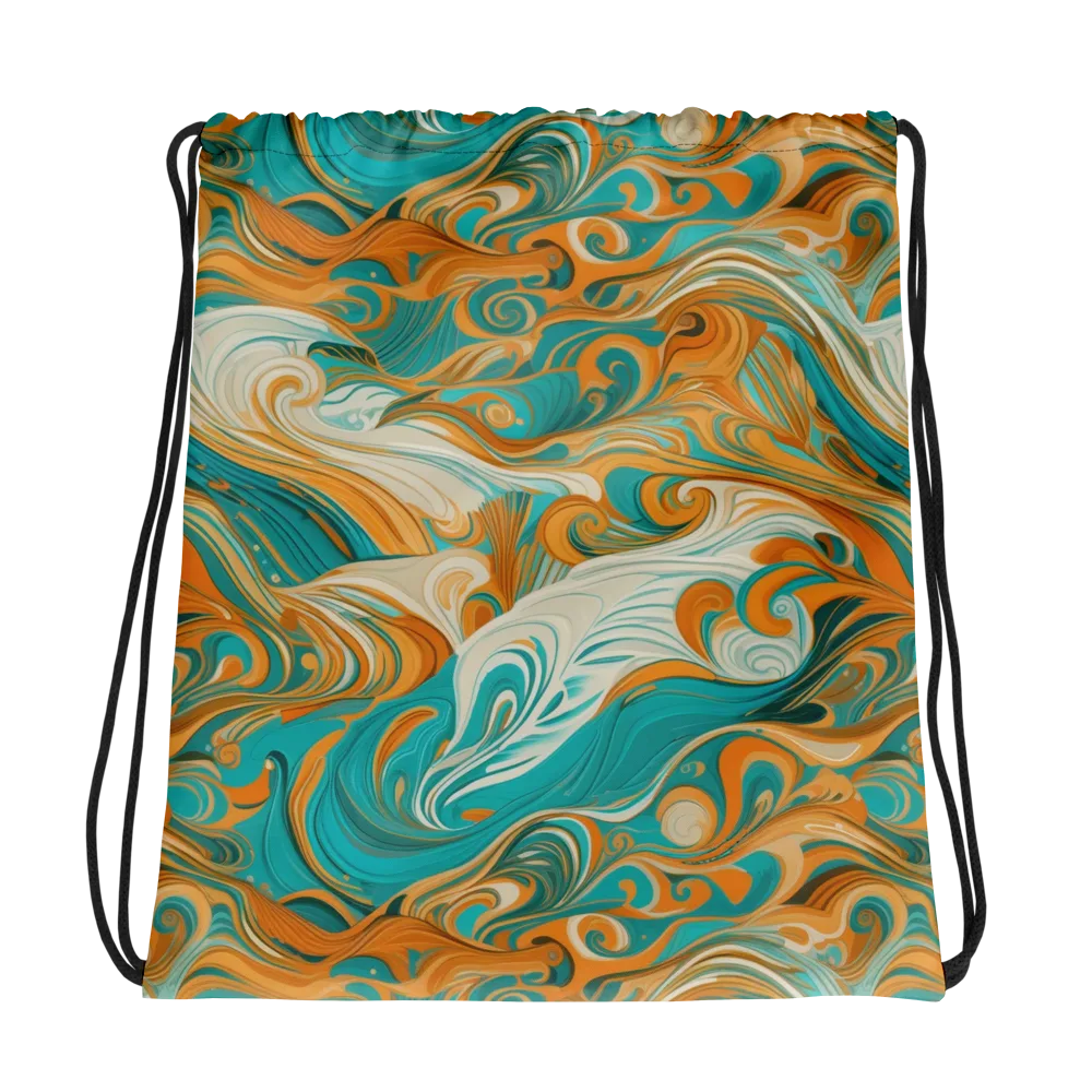 Marigold Maelstrom on Drawstring Bag — Photo