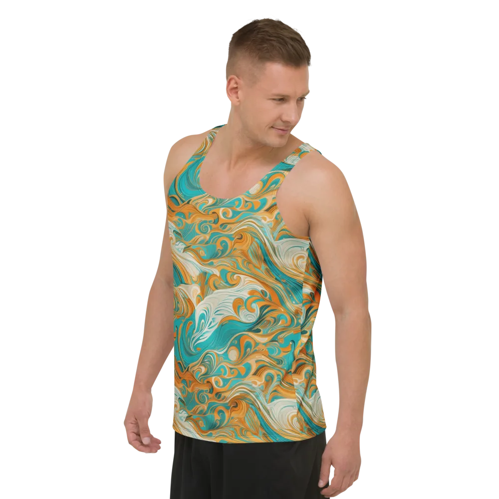 Marigold Maelstrom on Men's Tank Top — Left Front