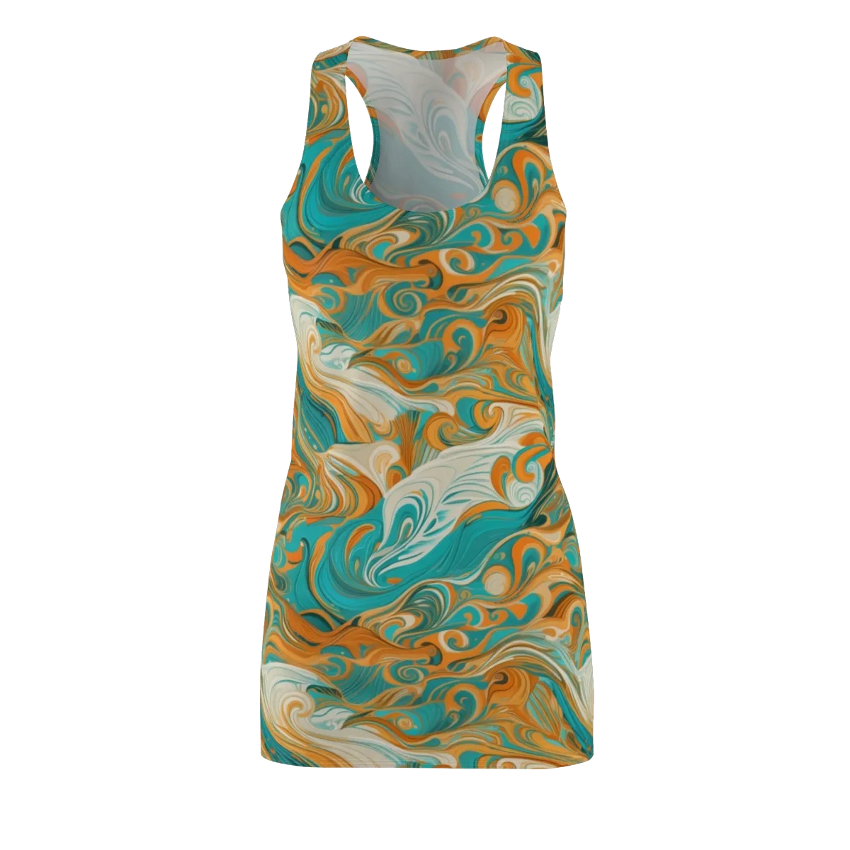 Marigold Maelstrom on Racerback Dress — Front