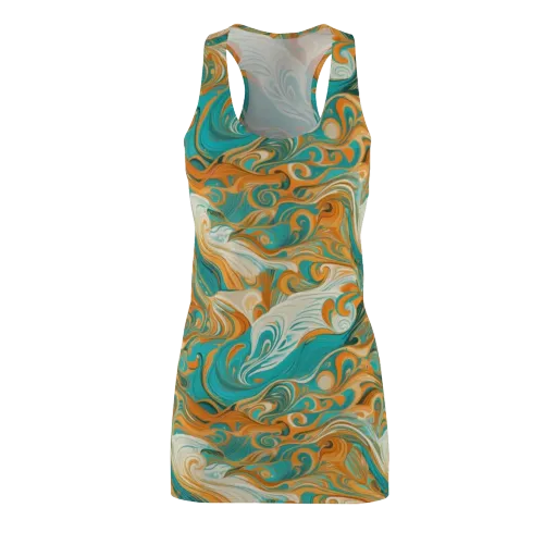 Marigold Maelstrom on a Racerback Dress
