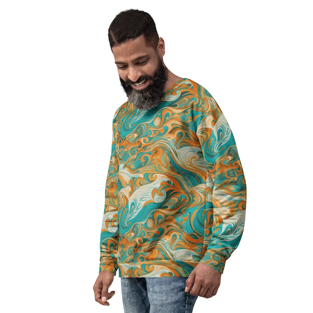Marigold Maelstrom on Sweatshirt — Left Front