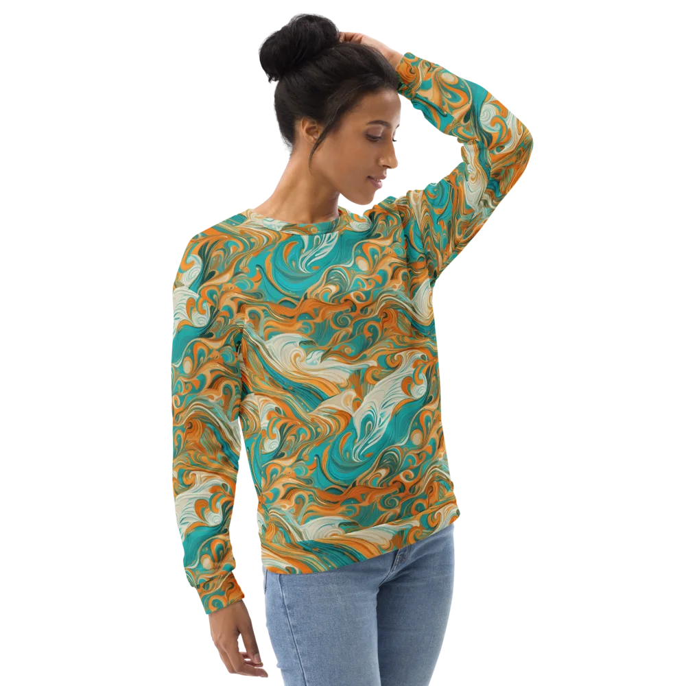 Marigold Maelstrom on Sweatshirt — Right Front