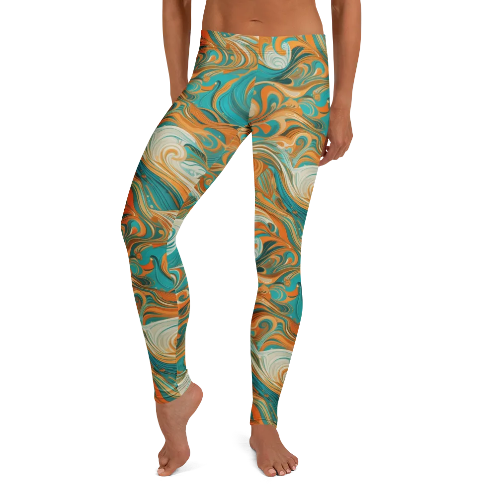 Marigold Maelstrom on Leggings — Front