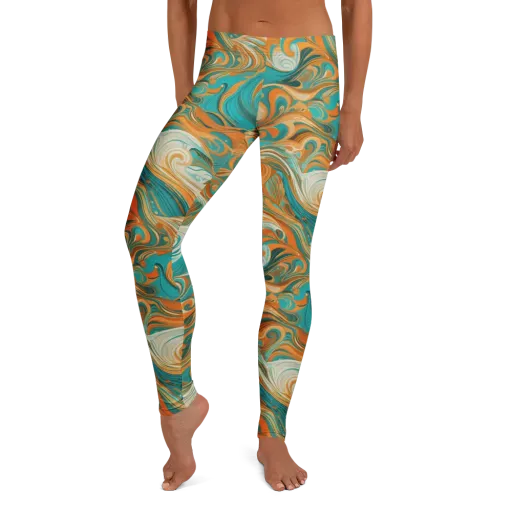 Marigold Maelstrom on a Leggings
