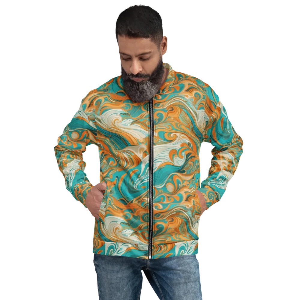 Marigold Maelstrom on Bomber Jacket — Front