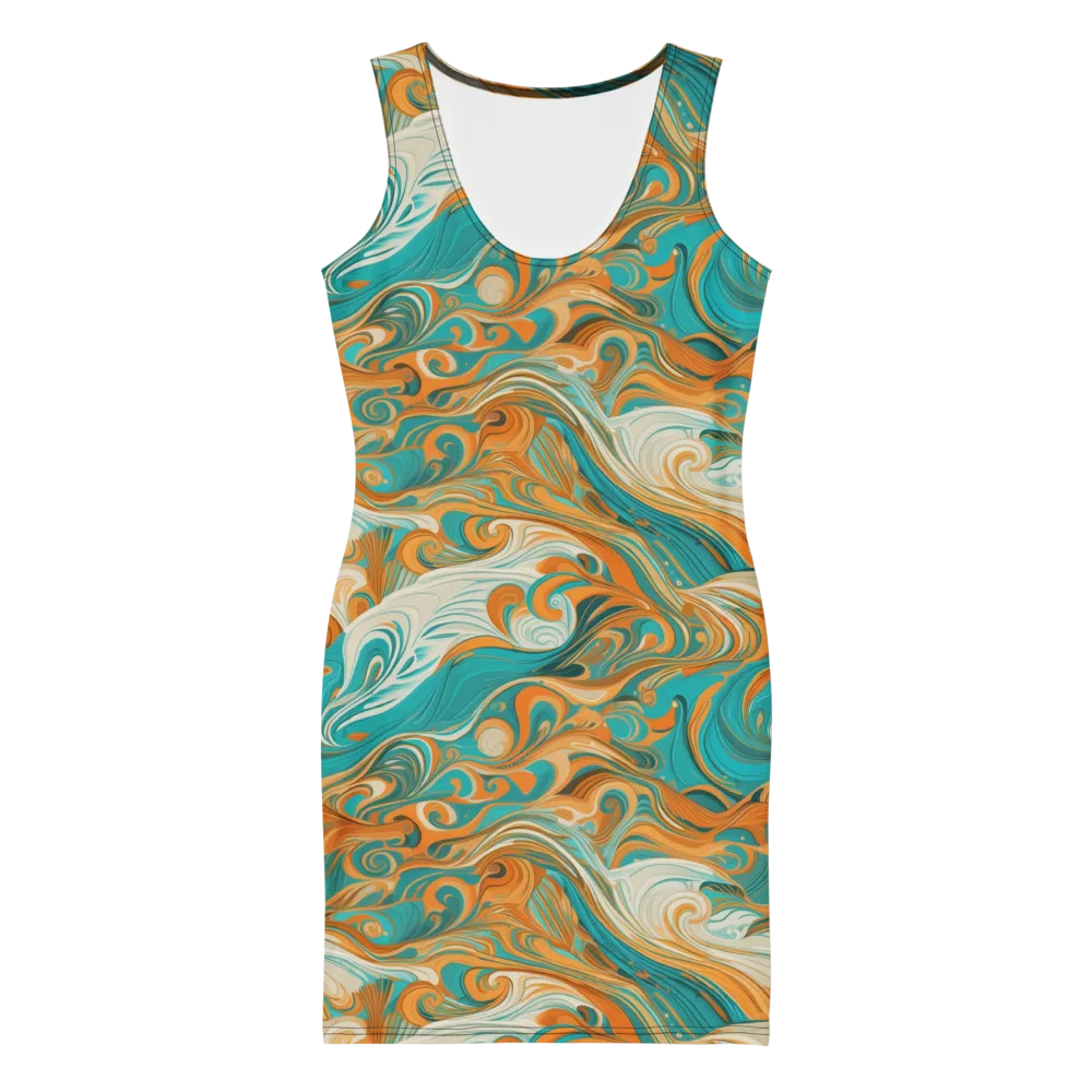 Marigold Maelstrom on Bodycon Dress — Front