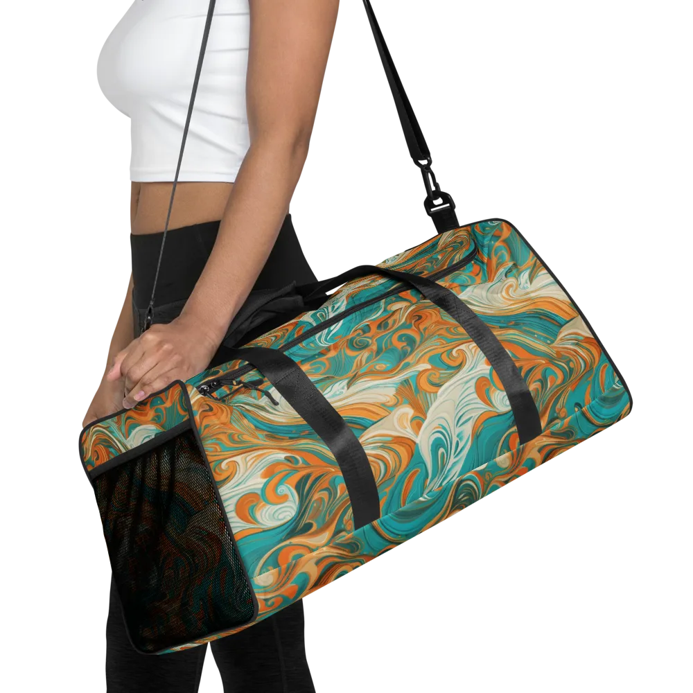 Marigold Maelstrom on Duffle Bag — Front