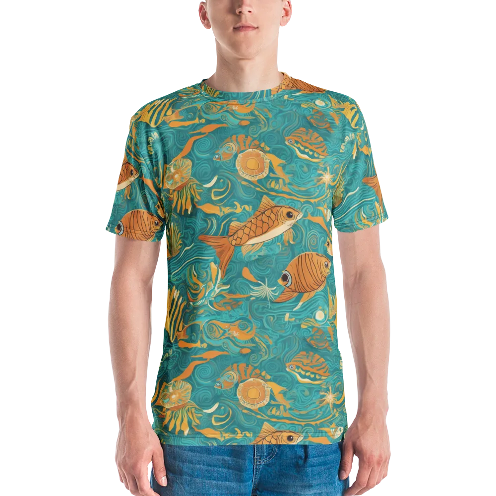 Tidal Ember on Men's Crew Neck T-Shirt — Front