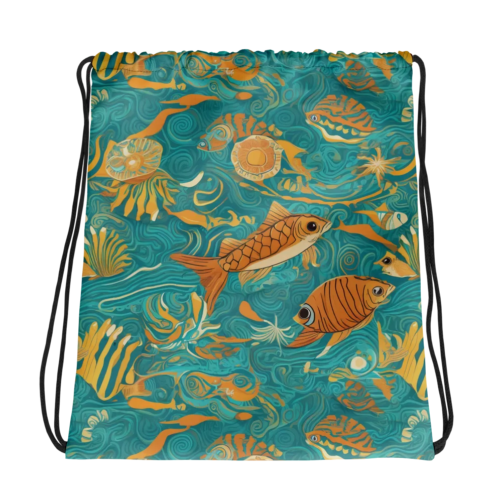 Tidal Ember on Drawstring Bag — Photo