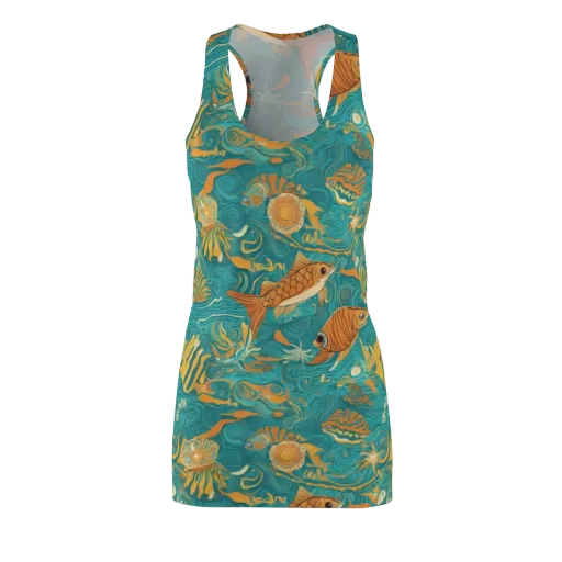 Tidal Ember on a Racerback Dress