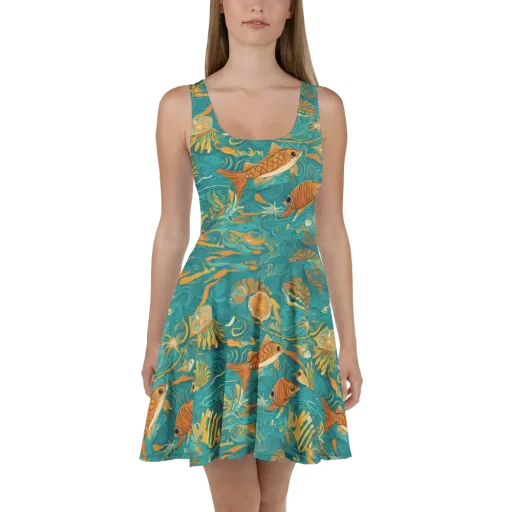 Tidal Ember on a Skater Dress