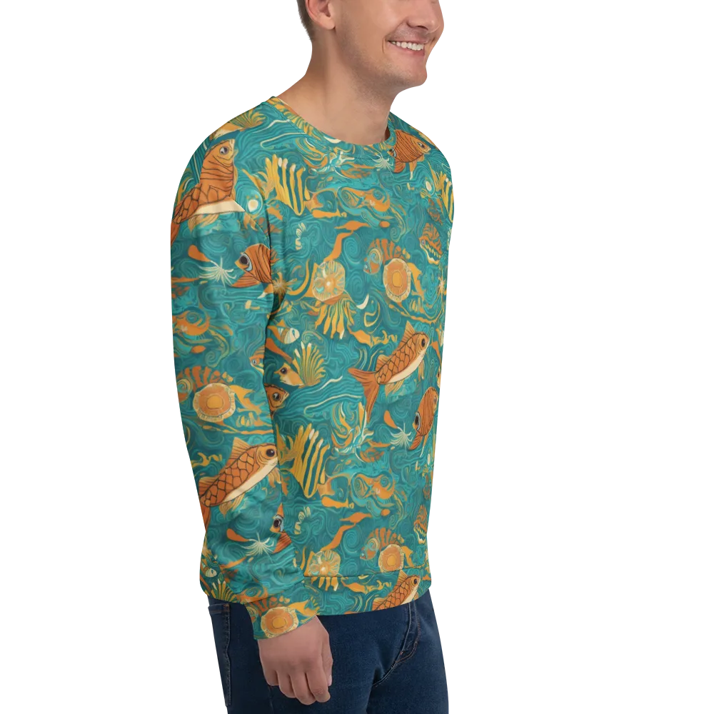 Tidal Ember on Sweatshirt — Right Front