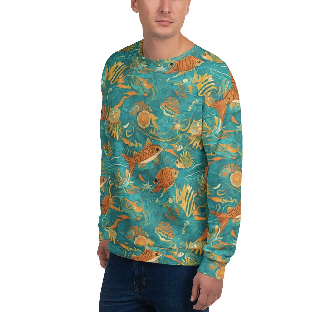 Tidal Ember on Sweatshirt — Left Front