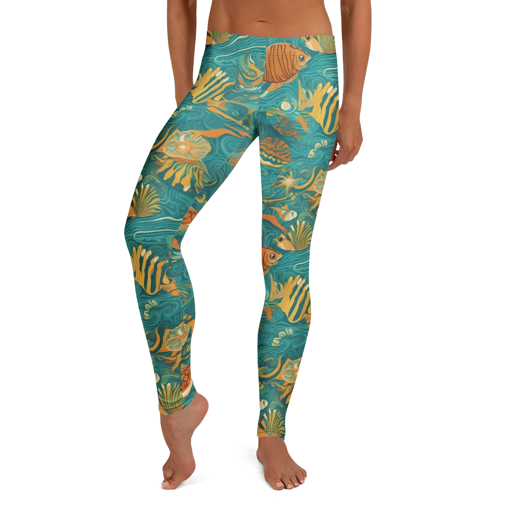 Tidal Ember on Leggings — Front