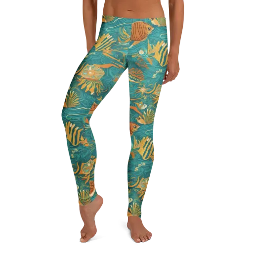 Tidal Ember on a Leggings